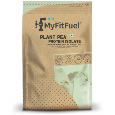 MyFitFuel Plant Pea Protein 500 gm (1.1 lbs) Chocolate Delight Swirl 500 gm