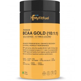 MyFitFuel Premium BCAA Gold (10:1:1), 10 Time Leucine & More 100 gm