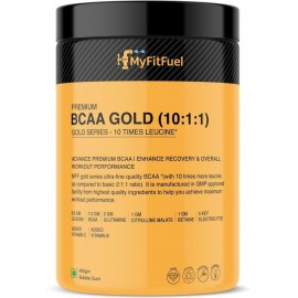 MyFitFuel Premium BCAA Gold (10:1:1), 10 Time Leucine & More 400 gm