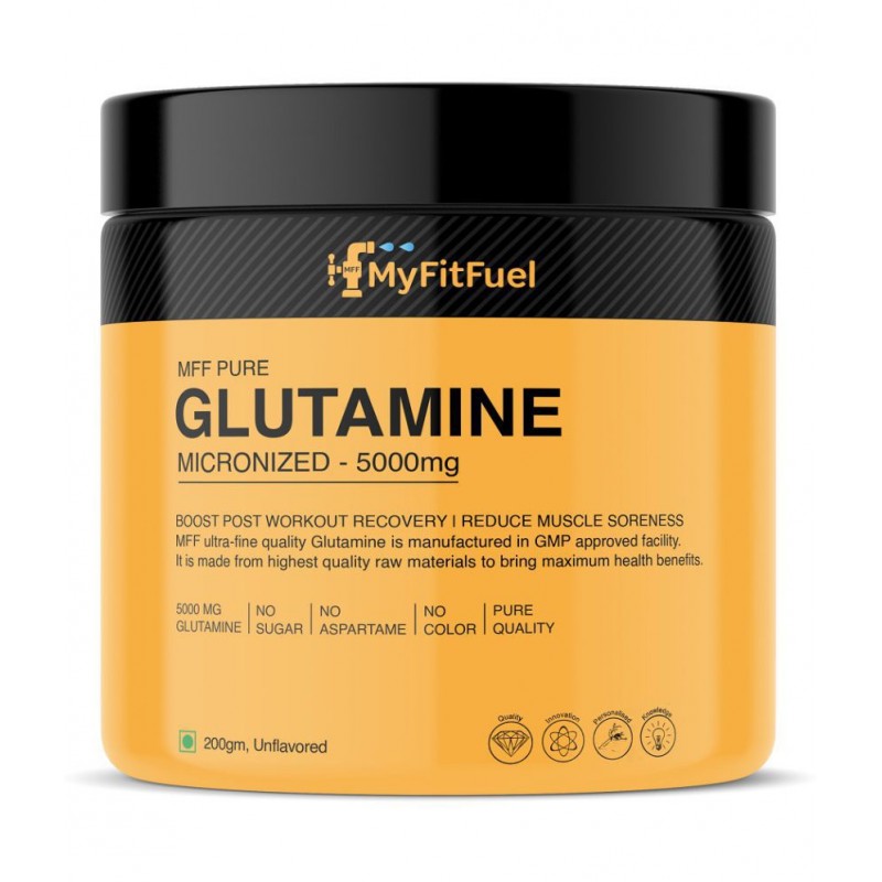 MyFitFuel Pure Glutamine 200 g, Unflavored 200 gm