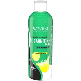 NATURYZ L Carnitine Liquid Vitamin B5 Supplement 450 ml Lemon