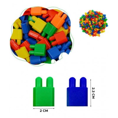 NHR 150+Pcs Bullet Blocks, Creative Bullets Shaped Building Blocks Set For Kids (Multicolor)