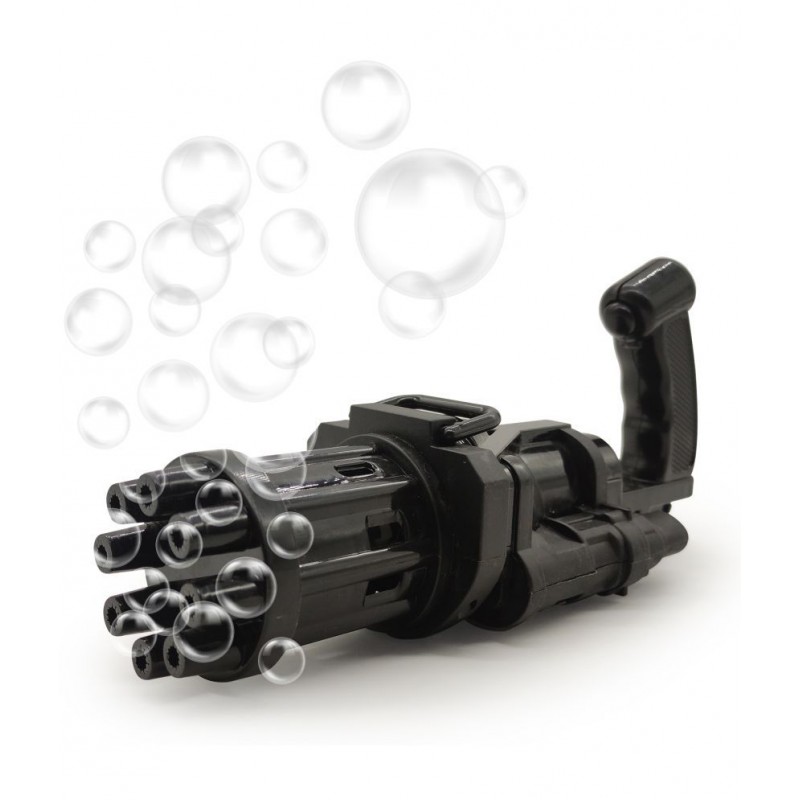 NHR 8-Hole Electric Bubbles Gun with 20 ML Liquid for Toddlers, New Gatling Bubble Machine Outdoor Toys for Boys and Girls (3+ Years,)