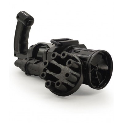 NHR 8-Hole Electric Bubbles Gun with 20 ML Liquid for Toddlers, New Gatling Bubble Machine Outdoor Toys for Boys and Girls (3+ Years,)