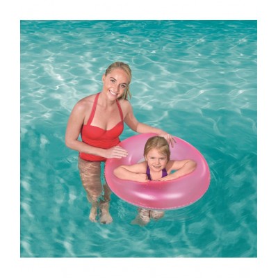 NHR Bestway Swim Ring Tube/Swim Tub/Swim Ring (30"/76cm, PINK)