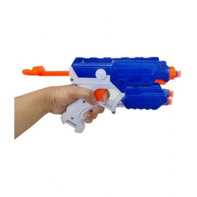 NHR Blaze Storm Foam Blaster Gun Toy, Safe and Long Range Shooting Gun, (5 Foam Bullets and 5 Suction Dart Bullets)