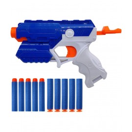 NHR Blaze Storm Foam Blaster Gun Toy, Safe and Long Range Shooting Gun, (5 Foam Bullets and 5 Suction Dart Bullets)