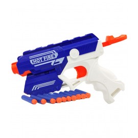 NHR Blaze Storm Foam Blaster Gun Toy, Safe and Long Range Shooting Gun, (5 Foam Bullets and 5 Suction Dart Bullets)