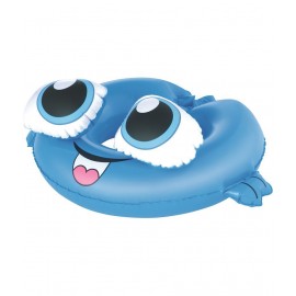 NHR Blue Fish Shape Swim Ring/Inflatable Swimming Pool Ring Tube for Kids