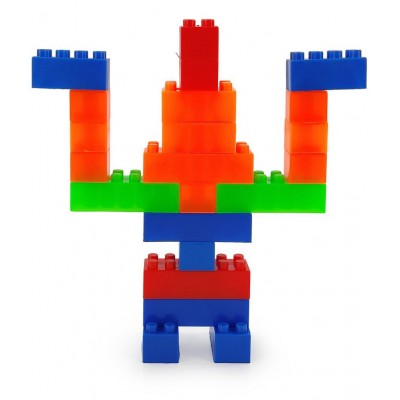 NHR Bricks Blocks, 174 Pieces Mega Pack, Precise Design, Attractive, Durable, for 3+ Year Children, Suitable for Kids