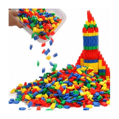 NHR DIY Brick & Bullet Block Perfectly Made, Delicate Design, Vibrant Colours, Educational, Suitable for Kids (3+Years, 237 Pieces)
