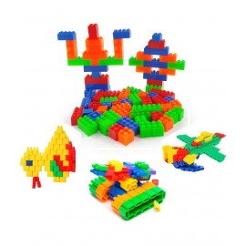NHR DIY Brick & Bullet Block Perfectly Made, Delicate Design, Vibrant Colours, Educational, Suitable for Kids (3+Years, 237 Pieces)