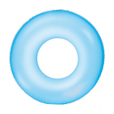 NHR Frosted Neon Swim Ring Tube , Swing Ring for Kids (91 cm , Blue)