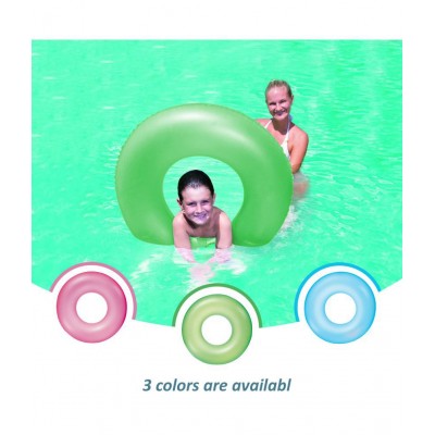 NHR Frosted Neon Swim Ring Tube , Swing Ring for Kids (91 cm , Green)