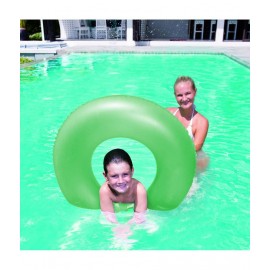NHR Frosted Neon Swim Ring Tube , Swing Ring for Kids (91 cm , Green)