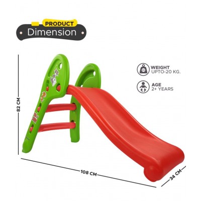 NHR Garden Slide for Kids - Foldable Slider with Tom & jerry Carton - Perfect Slides, Toys for Home, Indoor or Outdoor (1 to 5 Years, Blue)