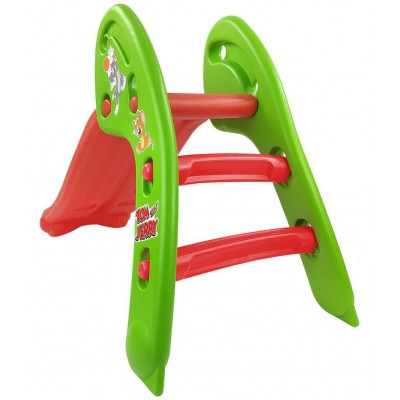 NHR Garden Slide for Kids - Foldable Slider with Tom & jerry Carton - Perfect Slides, Toys for Home, Indoor or Outdoor (1 to 5 Years, Blue)