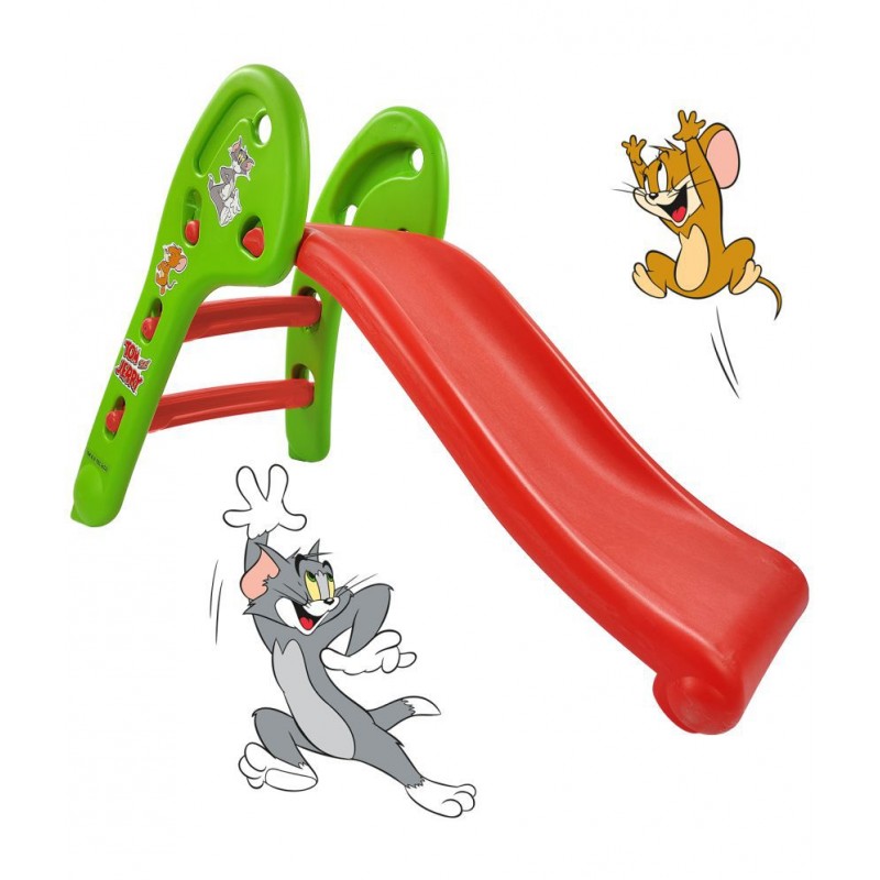 NHR Garden Slide for Kids - Foldable Slider with Tom & jerry Carton - Perfect Slides, Toys for Home, Indoor or Outdoor (1 to 5 Years, Blue)