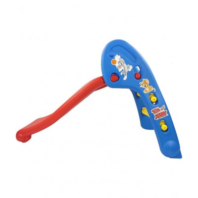 NHR Garden Slide for Kids - Foldable Slider with Tom & jerry Carton Sticker- Perfect, Toys for Home, Indoor or Outdoor (1 to 5 Years, Blue)