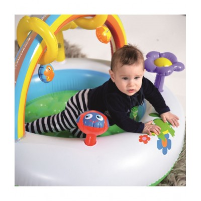 NHR Inflatable Rainbow Go and Grow Activity Gym for Infants and Toddlers (Multicolor)