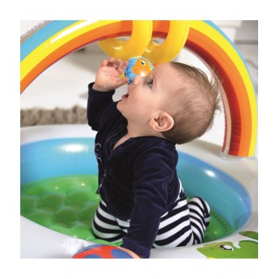 NHR Inflatable Rainbow Go and Grow Activity Gym for Infants and Toddlers (Multicolor)
