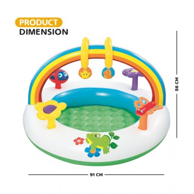 NHR Inflatable Rainbow Go and Grow Activity Gym for Infants and Toddlers (Multicolor)