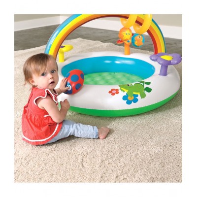 NHR Inflatable Rainbow Go and Grow Activity Gym for Infants and Toddlers (Multicolor)