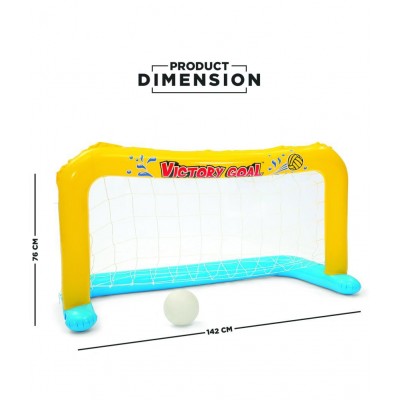 NHR Inflatable Water Polo Frame in Swimming Pool with Ball, Water Sports Toys, inflated Toy (3 to 8 Years, Multicolor)