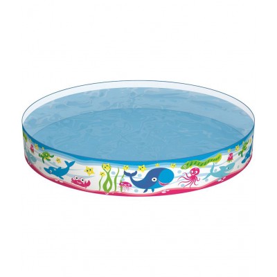 NHR Kid’s Fill n Fun Swimming Pool with 20 Colorful Balls , Lawn Pool, Water Pool ( 152 x 152 x 25 cm)
