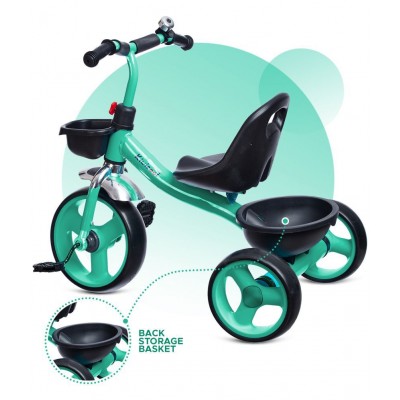 NHR Kids Super-Duper Cool Tricycle with Cute Bell and Basket (3 to 6 Years, Red)