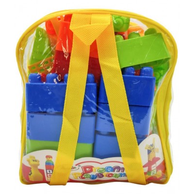 NHR Learning Blocks Cartoon Figures, with Dream Playground Packing Bag, Best Gift Toy for Kids (Set of 35 Pcs)