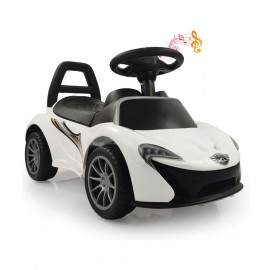 NHR MCL Rideon Musical Ride on Car with Front and Rear Colors, Steering Drive, Perfect for Kids (1 to 3 Years , White)