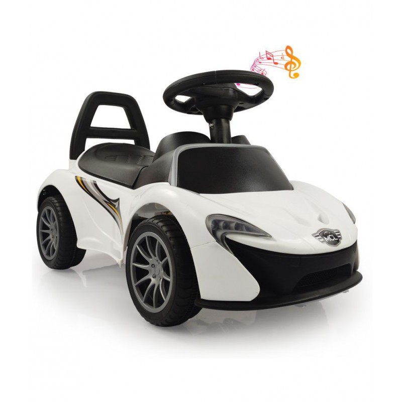 NHR MCL Rideon Musical Ride on Car with Front and Rear Colors, Steering Drive, Perfect for Kids (1 to 3 Years , White)