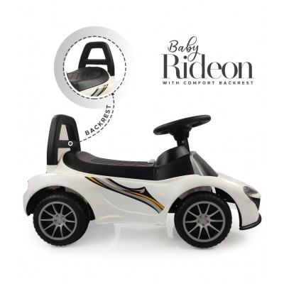NHR MCL Rideon Musical Ride on Car with Front and Rear Colors, Steering Drive, Perfect for Kids (1 to 3 Years , White)