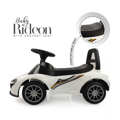 NHR MCL Rideon Musical Ride on Car with Front and Rear Colors, Steering Drive, Perfect for Kids (1 to 3 Years , White)