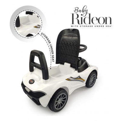 NHR MCL Rideon Musical Ride on Car with Front and Rear Colors, Steering Drive, Perfect for Kids (1 to 3 Years , White)