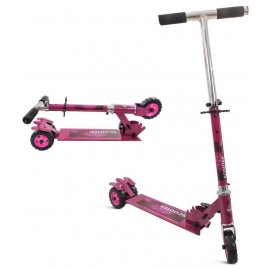 NHR Rectangle Skate Scooter for Kid with 3 Wheels and 3 Adjustable Height Heavy Duty Kick Scooter (Weight Capacity-45 kg, Pink)