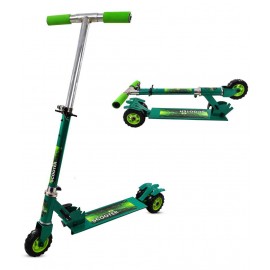 NHR Rectangle Skate Scooter for Kid with 3 Wheels and 3 Adjustable Height Heavy Duty Kick Scooter (Weight Capacity-45 kg, Green)