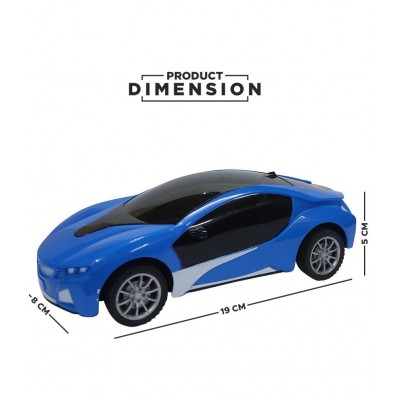 NHR Remote Contral Chargeable Plastic Car for 3+ Years Kids , Pack of 1, Blue