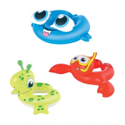 NHR Sea Creature Theme Swim Ring for Kids Inflatable Swimming Pool Ring Tube for Kids