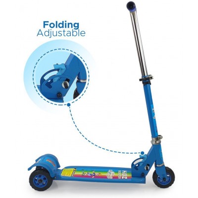 NHR Skate Scooter for Kid with 3 Wheels and 3 Adjustable Height Heavy Duty Kick Scooter (Weight Capacity-45 kg)