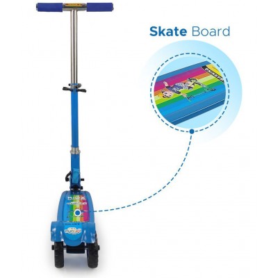 NHR Skate Scooter for Kid with 3 Wheels and 3 Adjustable Height Heavy Duty Kick Scooter (Weight Capacity-45 kg)