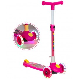 NHR Smart Kick Scooter, 3 Adjustable Height, Foldable,Front Wheel Light & PVC Wheels for Kids (3 to 8 Years)