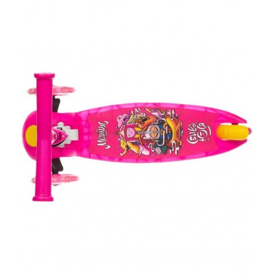 NHR Smart Kick Scooter, 3 Adjustable Height, Foldable,Front Wheel Light & PVC Wheels for Kids (3 to 8 Years)