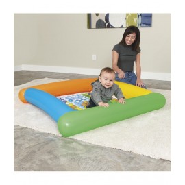 NHR Up in & Over 132 x 132 x 23cm Friendly Animals Play Mat for Kids (Multicolor)