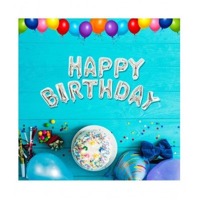 NHR"Happy Birthday" Multi-Coloured Foil Letters Toy Balloons (Pack of 13 Letters