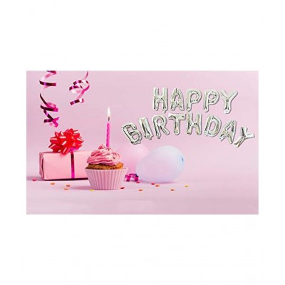 NHR"Happy Birthday" Multi-Coloured Foil Letters Toy Balloons (Pack of 13 Letters