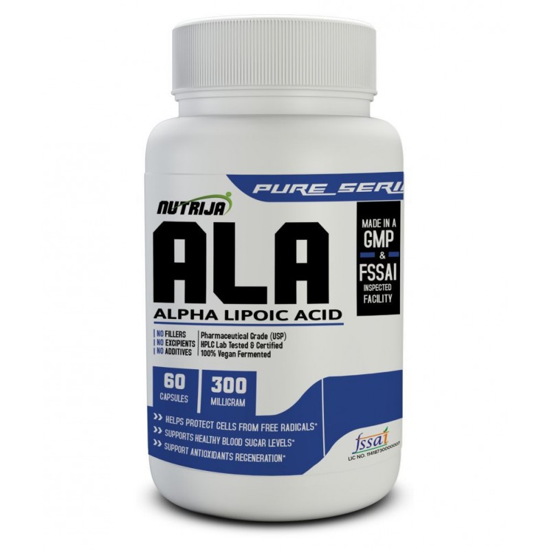 NUTRIJA ALPHA LIPOIC ACID 300MG 60 no.s Fat Burner Capsule