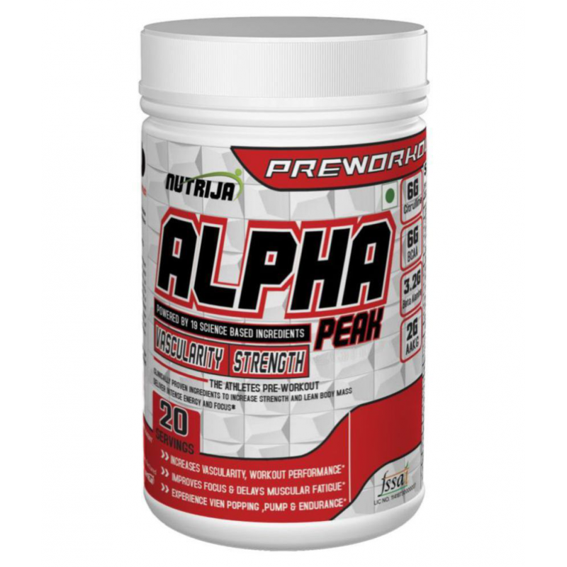 NUTRIJA ALPHA PEAK POWDER Tangy Orange 250 gm