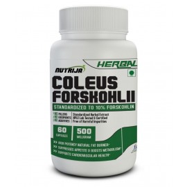 NUTRIJA COLEUS FORSKOHLII EXTRACT 60 no.s Fat Burner Capsule